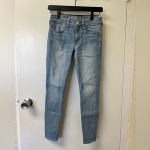 Light Blue Washed Super Stretch Skinny Jeans